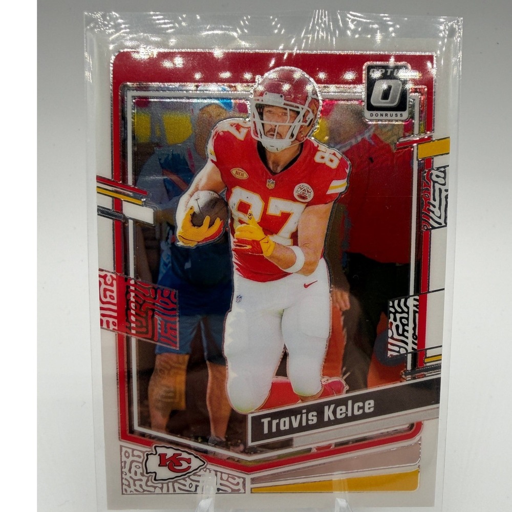 2023 Panini‎ Donruss Optic Travis Kelce #94 Kansas City Chiefs NFL Trading Card